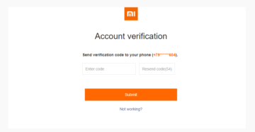 активацию mi аккаунта